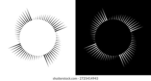 	
Dynamic abstract spiral sound wave rhythm lines. Circular spiral sound wave rhythm of lines. Circular futuristic abstract lines, black and white background.	