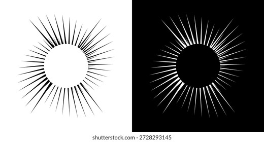 Dynamic abstract spiral sound wave rhythm lines. Circular spiral sound wave rhythm of lines. Circular futuristic abstract lines, black and white background.