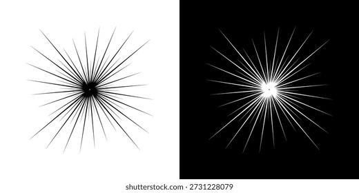 Dynamic abstract spiral sound wave rhythm lines. Circular spiral sound wave rhythm of lines. Circular futuristic abstract lines, black and white background.