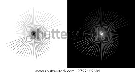 Dynamic abstract spiral sound wave rhythm lines. Circular spiral sound wave rhythm of lines. Circular futuristic abstract lines, black and white background.