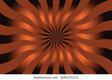 Fondo de remolino espiral abstracto dinámico con centro de luz brillante. Diseño de Vector retro moderno para carteles y arte.
