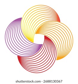 Dynamic Abstract Swirl Logo Design