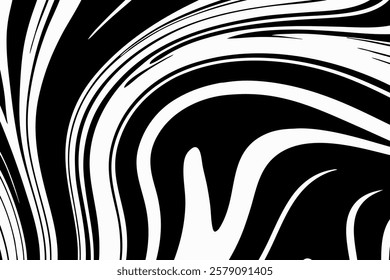 Dynamic abstract swirl pattern created with fluid shapes