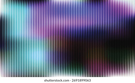 Uma textura abstrata dinâmica com uma sobreposição vertical listrada em um gradiente leve e brilhante. O padrão dá à imagem uma sensação moderna, de alta tecnologia ou holográfica.