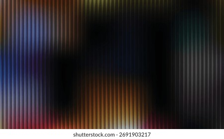 Uma textura abstrata dinâmica com uma sobreposição vertical listrada em um gradiente leve e brilhante. O padrão dá à imagem uma sensação moderna, de alta tecnologia ou holográfica.