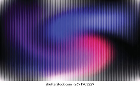 Uma textura abstrata dinâmica com uma sobreposição vertical listrada em um gradiente leve e brilhante. O padrão dá à imagem uma sensação moderna, de alta tecnologia ou holográfica.