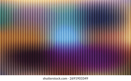 A dynamic abstract texture with a vertical striped overlay set against a soft, bright light gradient. The pattern gives the image a modern, high-tech, or holographic feel.