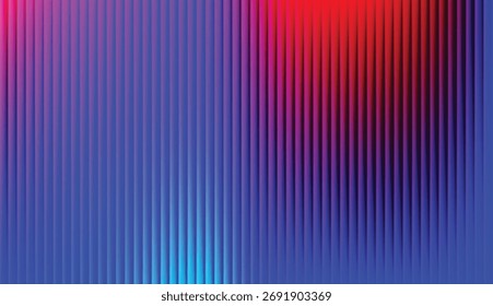 Uma textura abstrata dinâmica com uma sobreposição vertical listrada em um gradiente leve e brilhante. O padrão dá à imagem uma sensação moderna, de alta tecnologia ou holográfica.