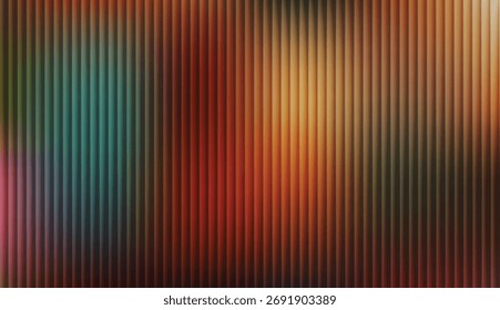 Uma textura abstrata dinâmica com uma sobreposição vertical listrada em um gradiente leve e brilhante. O padrão dá à imagem uma sensação moderna, de alta tecnologia ou holográfica.