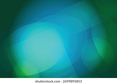 Arte vectorial abstracto dinámico con Formas azules y verdes, que transmiten movimiento y energía con acentos oscuros.