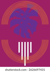 Vetor abstrato dinâmico com geometria limpa