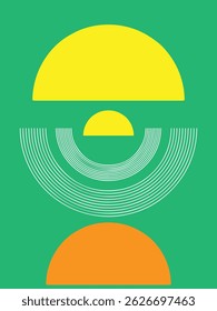 Vetor abstrato dinâmico com geometria limpa