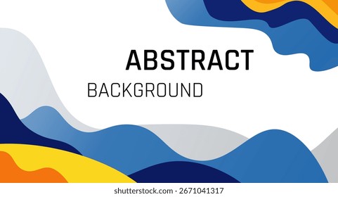 Plano de fundo de onda abstrata dinâmica com design de vetor de fluxo de cores moderno