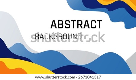 Dynamic Abstract Wave Background with Modern Color Flow Vector Design