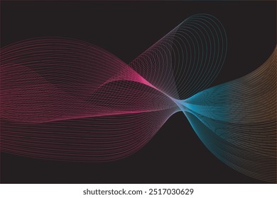Dynamic abstract waves of vibrant color, perfect for modern designs.