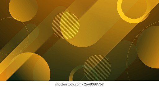 Fondo geométrico abstracto de la forma fluida de la forma redonda del gradiente amarillo líquido abstracto dinámico del color. EPS10 Vector