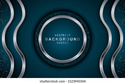 Dynamic abtract dark background with gold line. background abstract modern design. eps 10 vector editable files