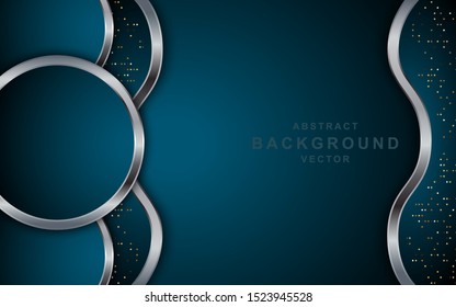 Dynamic abtract dark background with gold line. background abstract modern design. eps 10 vector editable files