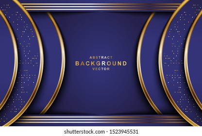 Dynamic abtract dark background with gold line. background abstract modern design. eps 10 vector editable files