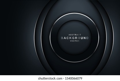 dynamic abtract nayv blue background with silver line. background abstract modern design. eps 10 vector editable files