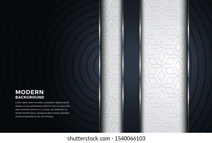 dynamic abtract nayv blue background with silver line. background abstract modern design. eps 10 vector editable files