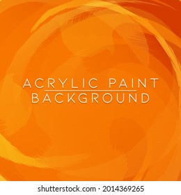 Dinámico Espiral De Cepillo Acrílico Twisted Orange Background. Fondo de efecto de movimiento de diseño de ilustración vectorial