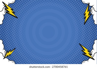 Vetor de plano de fundo cômico do painel de ação dinâmica