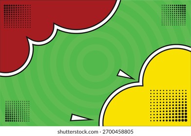 Vetor de plano de fundo cômico do painel de ação dinâmica