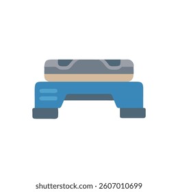 Dynamic Aerobic Stepper Icon for Workouts. Design of Fitness and Gym Icons.