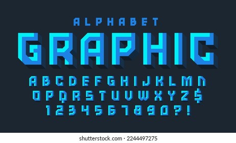 Dynamisches Alphabet-Design, Geschwindigkeitsverschiebung, Zeichensatz. Farbkontrolle überwachen.
