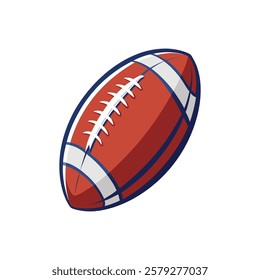 Dynamic American Football Action Vector Illustration Design