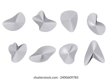 Dynamische amorphe organische Formen, flüssige Formen. Vektorelement für Design.
