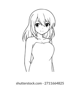 Personagem de Anime Dinâmico na Ilustração de Ação em Preto sobre Branco para Mangá, Arte e Estilos de Design Gráfico