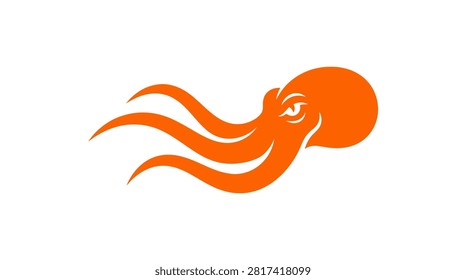 Dynamic aquatic mascot representing speed, agility, and modern branding.