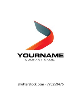 Dynamic arrow  icon in red color.