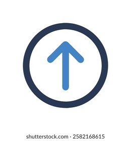 Dynamic Arrow Up Symbol Illustration