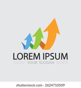 Dynamic Arrow Vector Icon for Business

