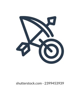 Dynamic Arrow Vector Icon Illustration for Superhero Theme