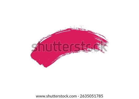 A dynamic, artistic brush stroke of vibrant blue paint against a clean white background.