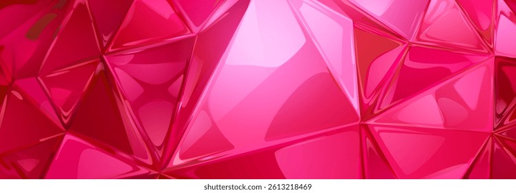 A dynamic and attractive vector illustration featuring bright red geometric shapes, creating a modern abstract design.