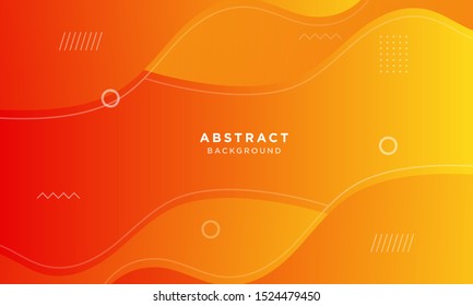 dynamic background, colorful fluid background,orange landing page, vector.