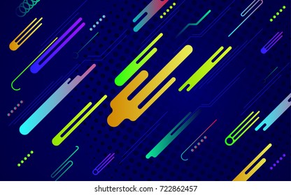 Dynamic background design. Melting elements. Vector illustration.