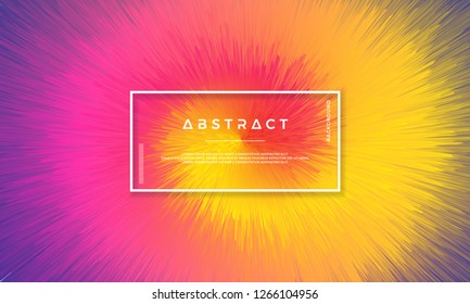 Dynamic background design with dynamic objects centered in the middle. Background with a mixture of yellow, red, pink and purple.
