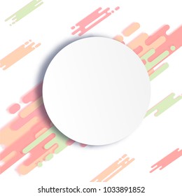 Dynamic Background with Diagonal Rounded Shapes. Abstract Texture in Memphis Style. Trendy Minimalistic Design Illustrating Motion. Bright Running Lines. Vector Background.