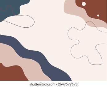 Dynamic background with fluid shapes minimal poster. ideal for banner, web, header, cover, billboard, brochure, social media, vector illustration.
