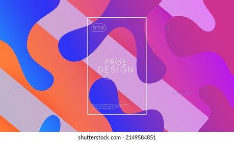 Dynamic Background. Technology Illustration. Color Rainbow Shape. Wave Landing Page. Liquid Banner. Purple Bright Design. Plastic Page. Neon Pattern. Violet Dynamic Background