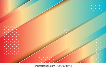 Dynamic background with trendy gradient color composition. Premium Vector