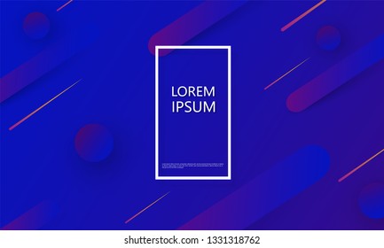 Dynamic background for web sites, landing page or business presentation. Abstract geometric wallpaper. Header for social media. Vector illustration.