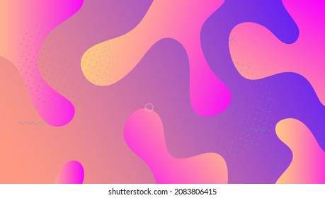 Dynamic Banner. 3d Fluid Background. Wavy Landing Page. Graphic Element. Flat Technology Composition. Liquid Texture. Colorful Frame. Pink Digital Cover. Magenta Dynamic Banner