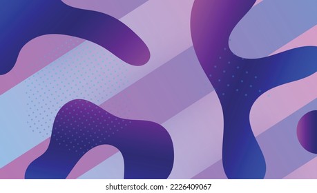 Banner dinámico. Marco móvil. Composición de negocio. Página De Aterrizaje De Flujo. Elemento Resumen. Diseño morado brillante. Cubierta moderna de color. Volante Mínimo. Banner dinámico Lilac